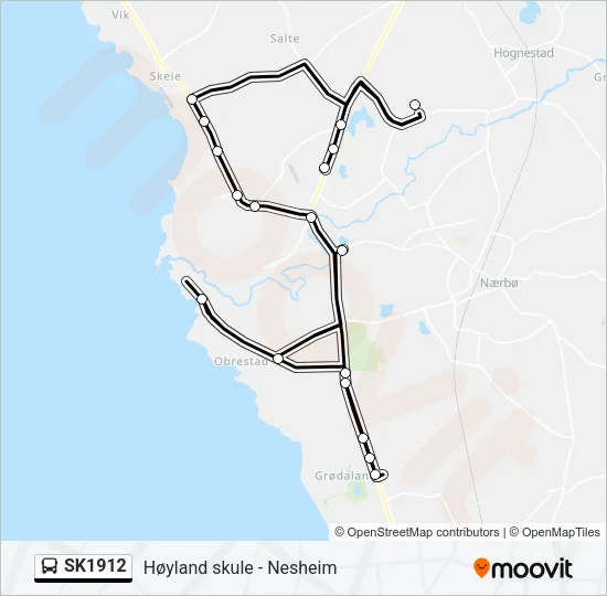 SK1912 Bus Line Map