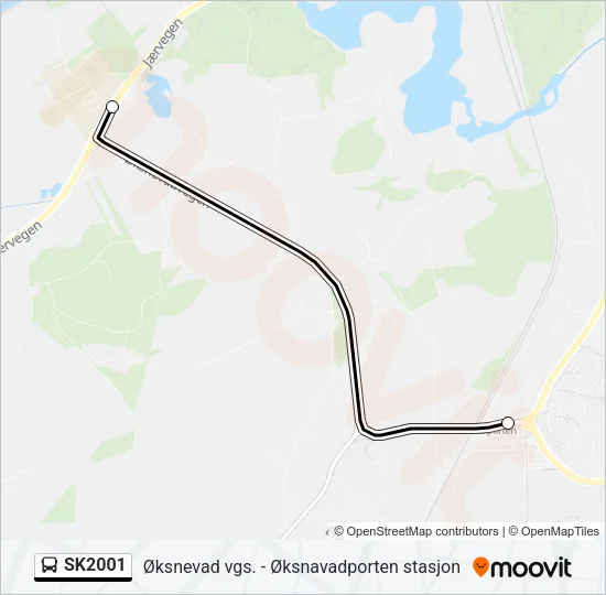 SK2001 Bus Line Map