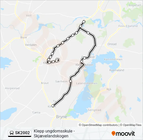 SK2002 Bus Line Map