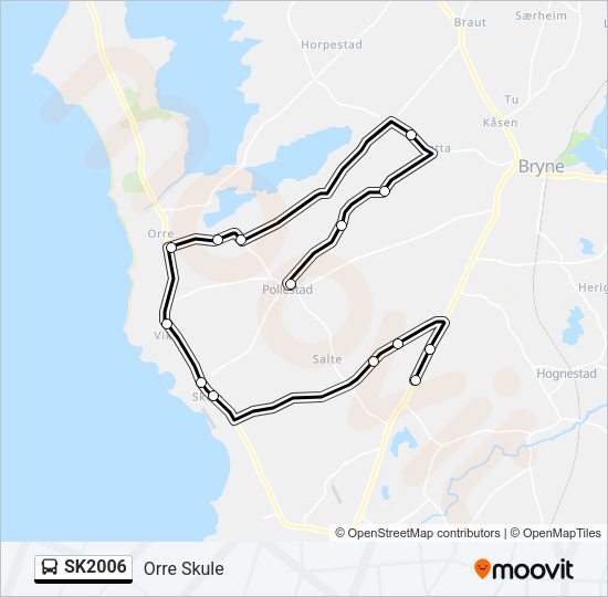 SK2006 Bus Line Map