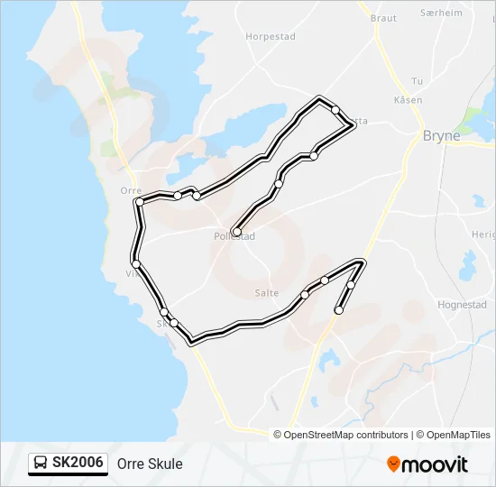 SK2006 Bus Line Map