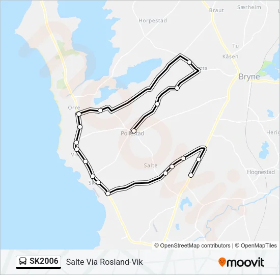 SK2006 Bus Line Map