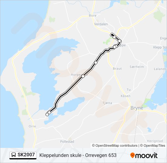 SK2007 Bus Line Map