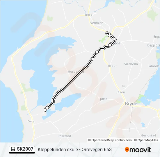 SK2007 Bus Line Map