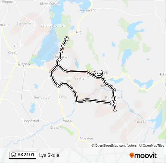 SK2101 Bus Line Map
