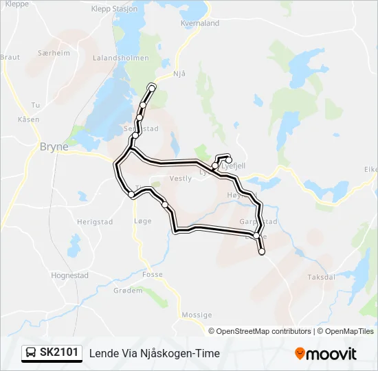 SK2101 Bus Line Map