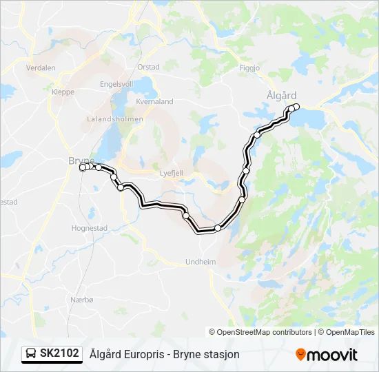 SK2102 Bus Line Map