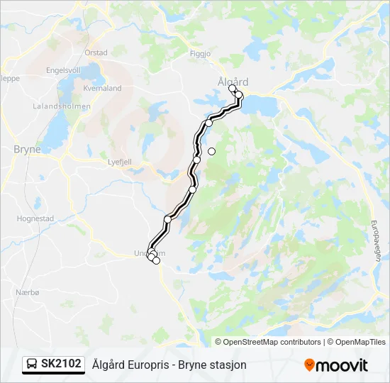 SK2102 Bus Line Map