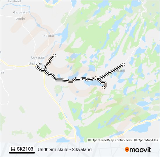 SK2103 Bus Line Map