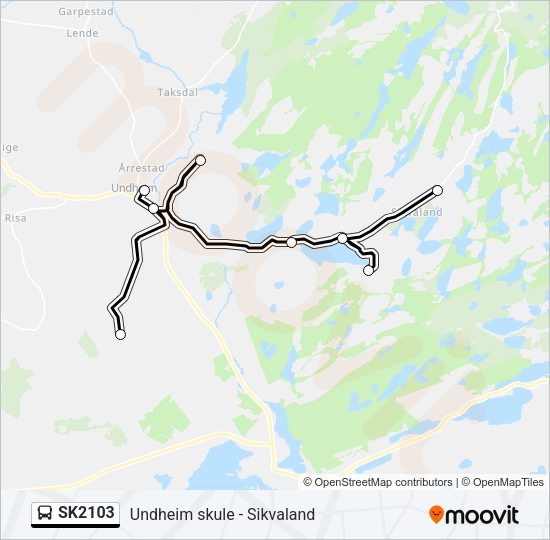 SK2103 Bus Line Map