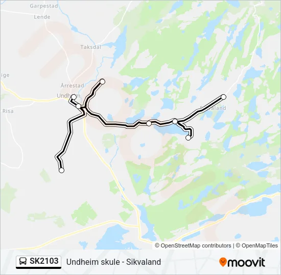 SK2103 Bus Line Map