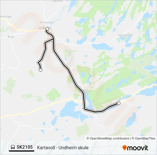 SK2105 Bus Line Map