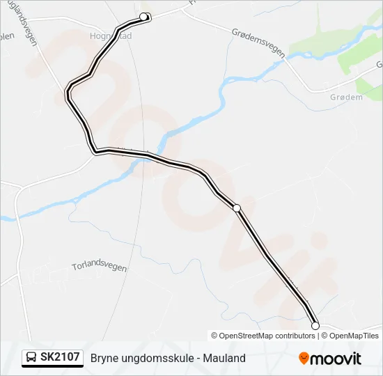 SK2107 Bus Line Map