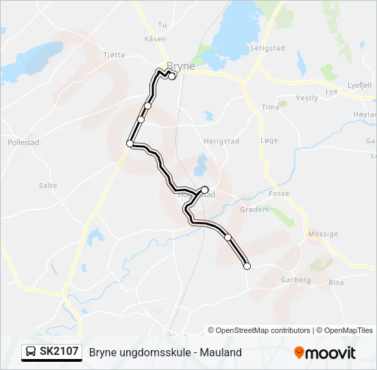 SK2107 Bus Line Map
