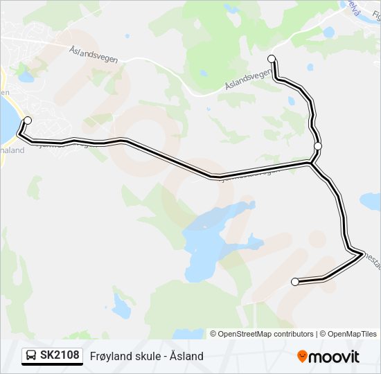 SK2108 Bus Line Map