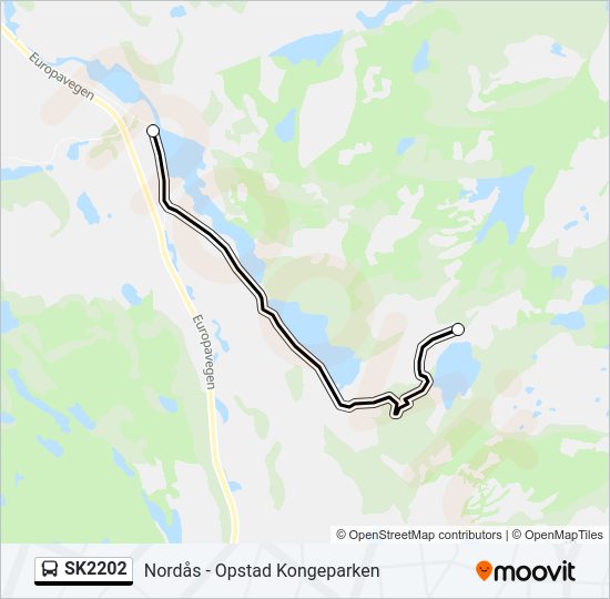 SK2202 bus Line Map