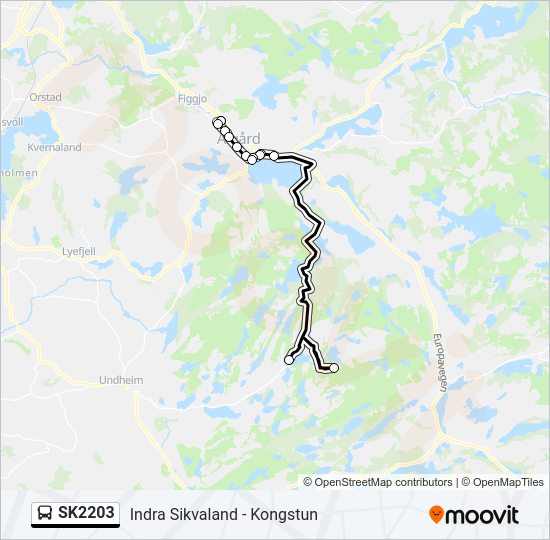 SK2203 bus Line Map