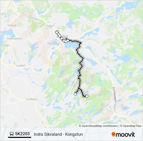 SK2203 Bus Line Map