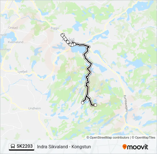 SK2203 Bus Line Map