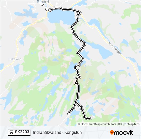 SK2203 bus Line Map