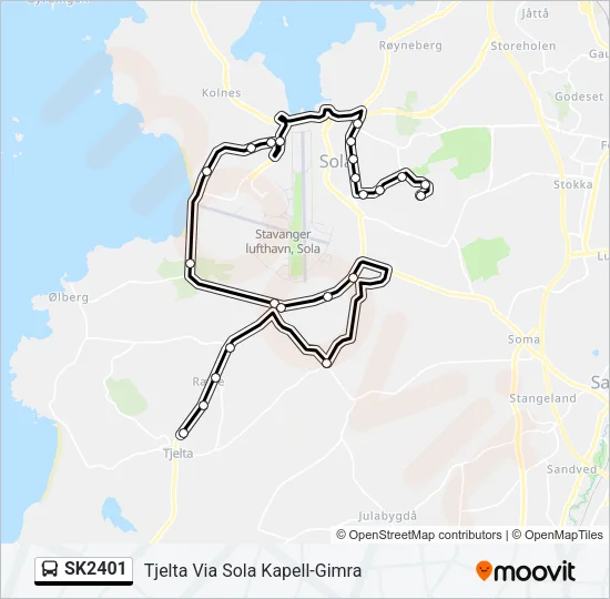 SK2401 Bus Line Map