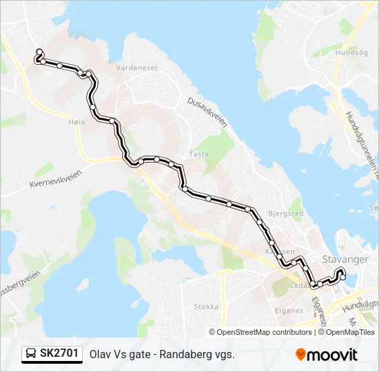 SK2701 Bus Line Map