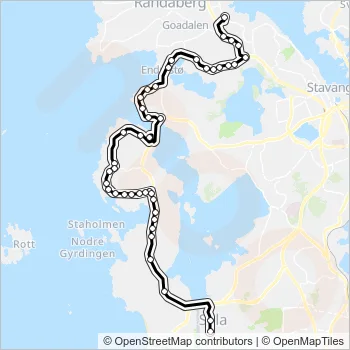 SK2702 Bus Line Map