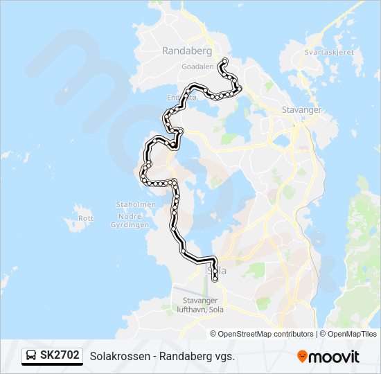SK2702 Bus Line Map