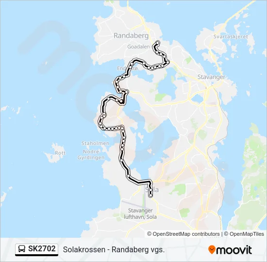 SK2702 Bus Line Map
