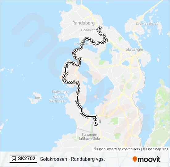 SK2702 Bus Line Map