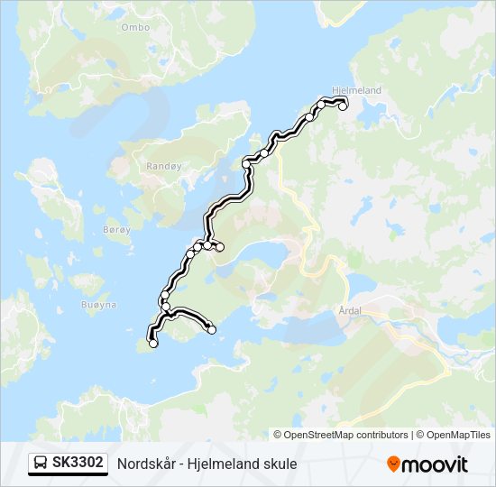 SK3302 Bus Line Map