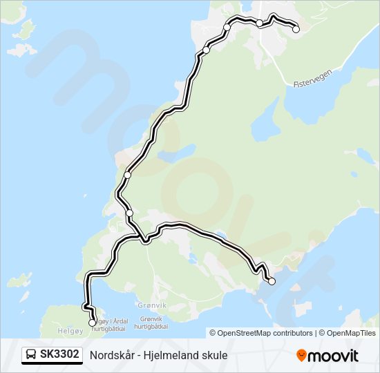 SK3302 Bus Line Map