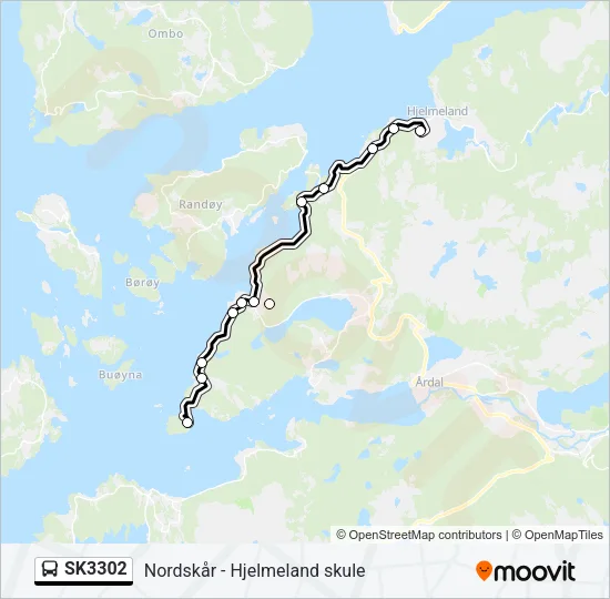 SK3302 Bus Line Map
