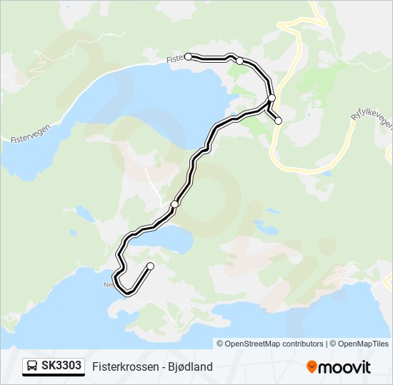 SK3303 bus Line Map