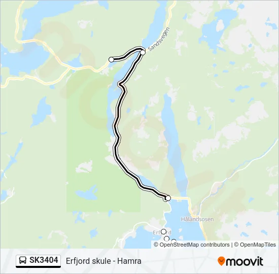 SK3404 Bus Line Map