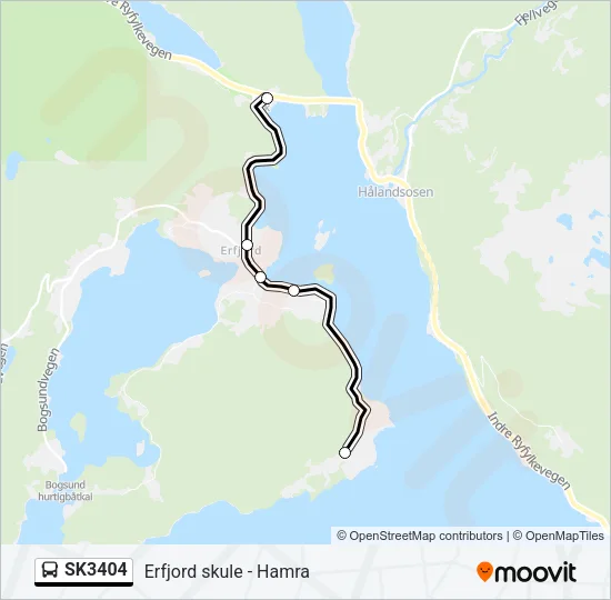 SK3404 Bus Line Map