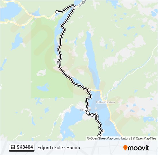 SK3404 Bus Line Map