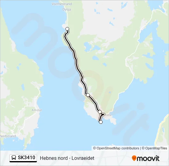 SK3410 Bus Line Map