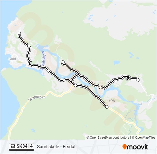 SK3414 Bus Line Map