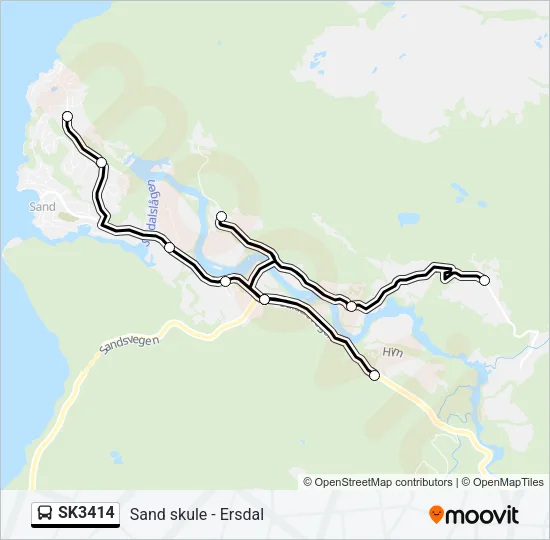 SK3414 Bus Line Map