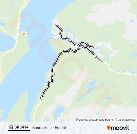 SK3414 Bus Line Map