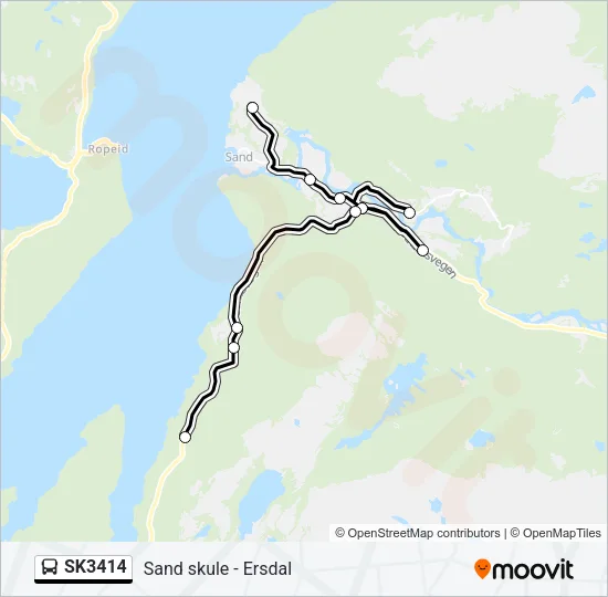 SK3414 Bus Line Map