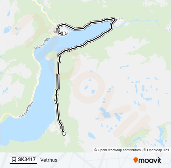 SK3417 Bus Line Map