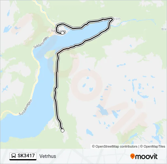 SK3417 Bus Line Map