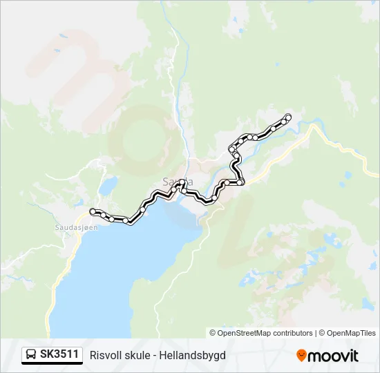 SK3511 buss Linjekart