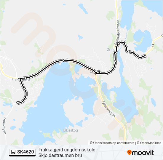 SK4620 bus Line Map