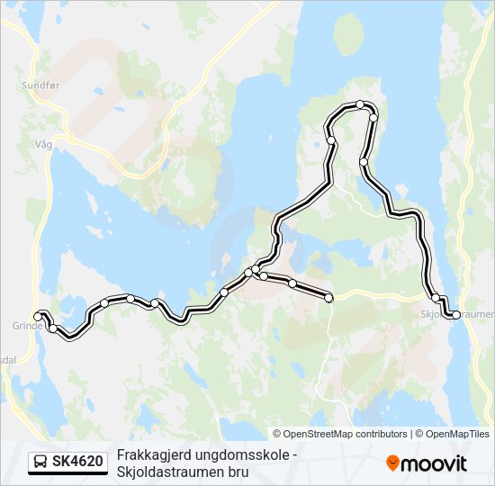 SK4620 Bus Line Map