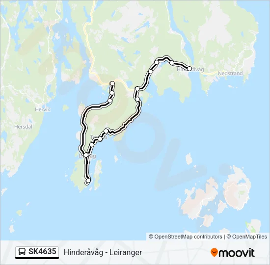 SK4635 buss Linjekart