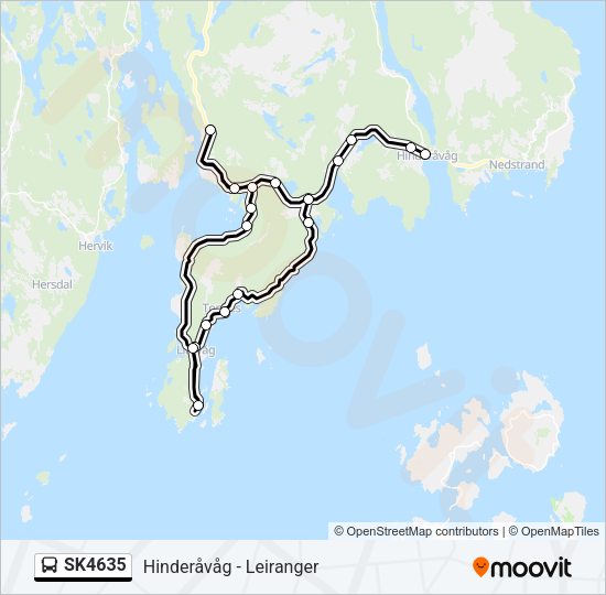 SK4635 Bus Line Map