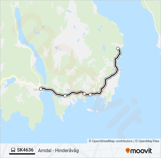 SK4636 Bus Line Map